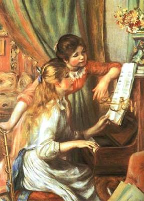 Pierre Auguste Renoir Girls at the Piano China oil painting art